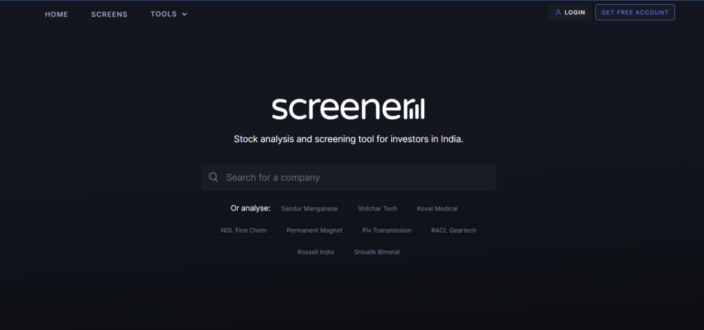 screener.in stock screener india